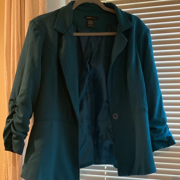 Teal Blazer. Size L. - Picture 1 of 6